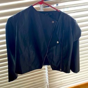 Faux Leather black jacket